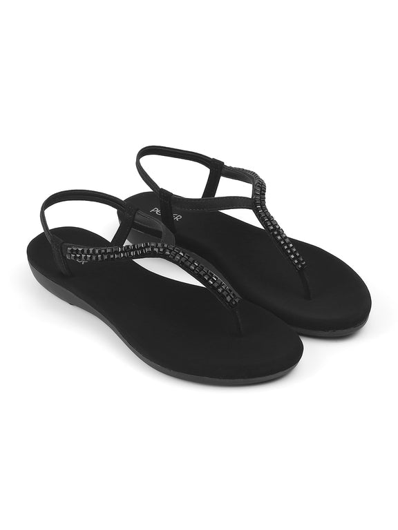 Carmen Cushioned Elastic Sandals
