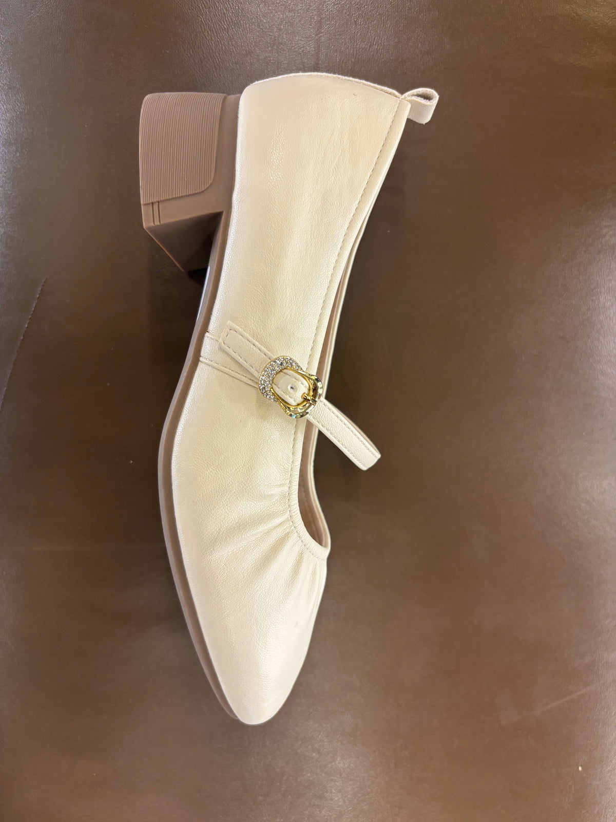 Carla Premium Mary Jane Block Heel Loafers