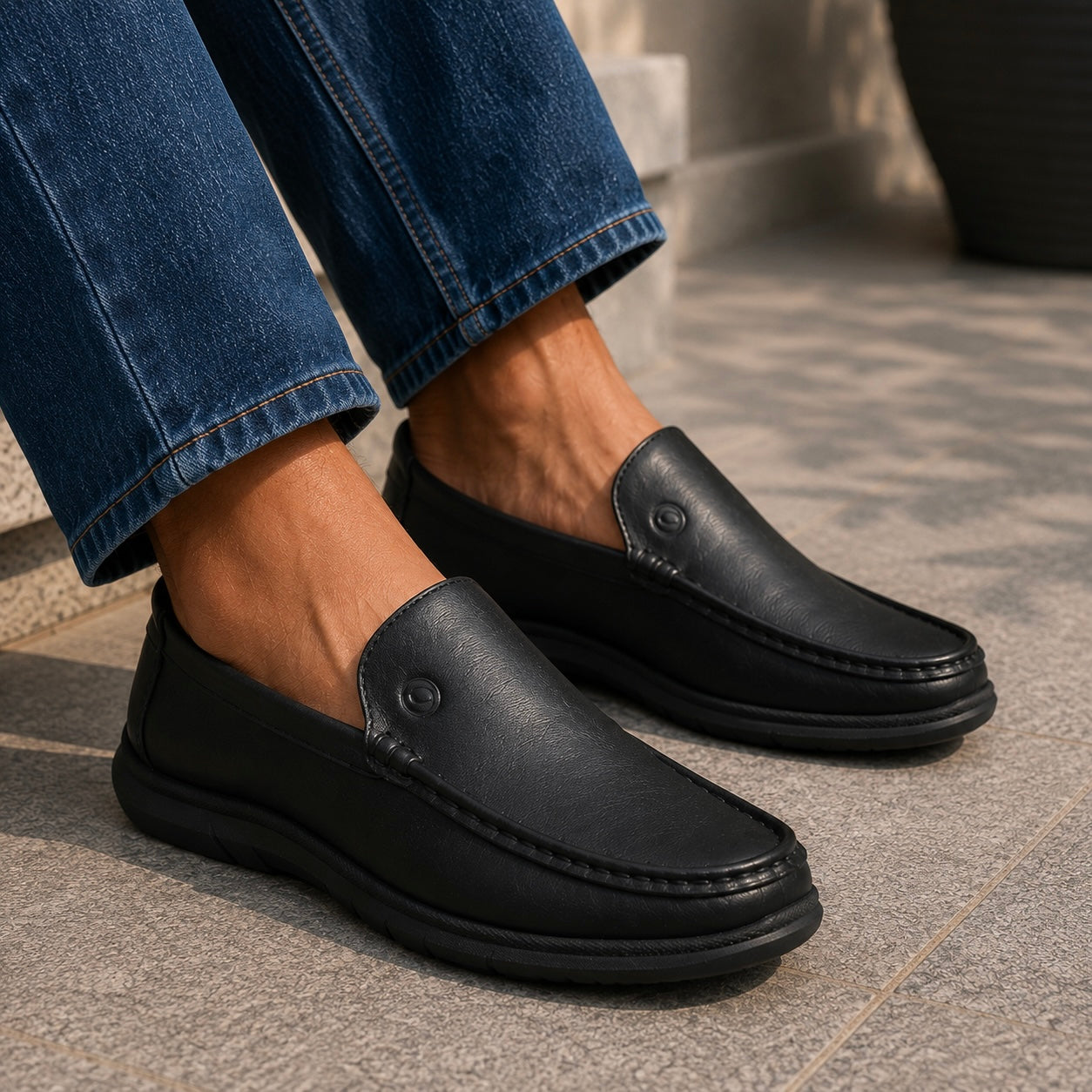 Neil Zero Gravity Lightweight Leather Slip On Sneakers - The Heels India