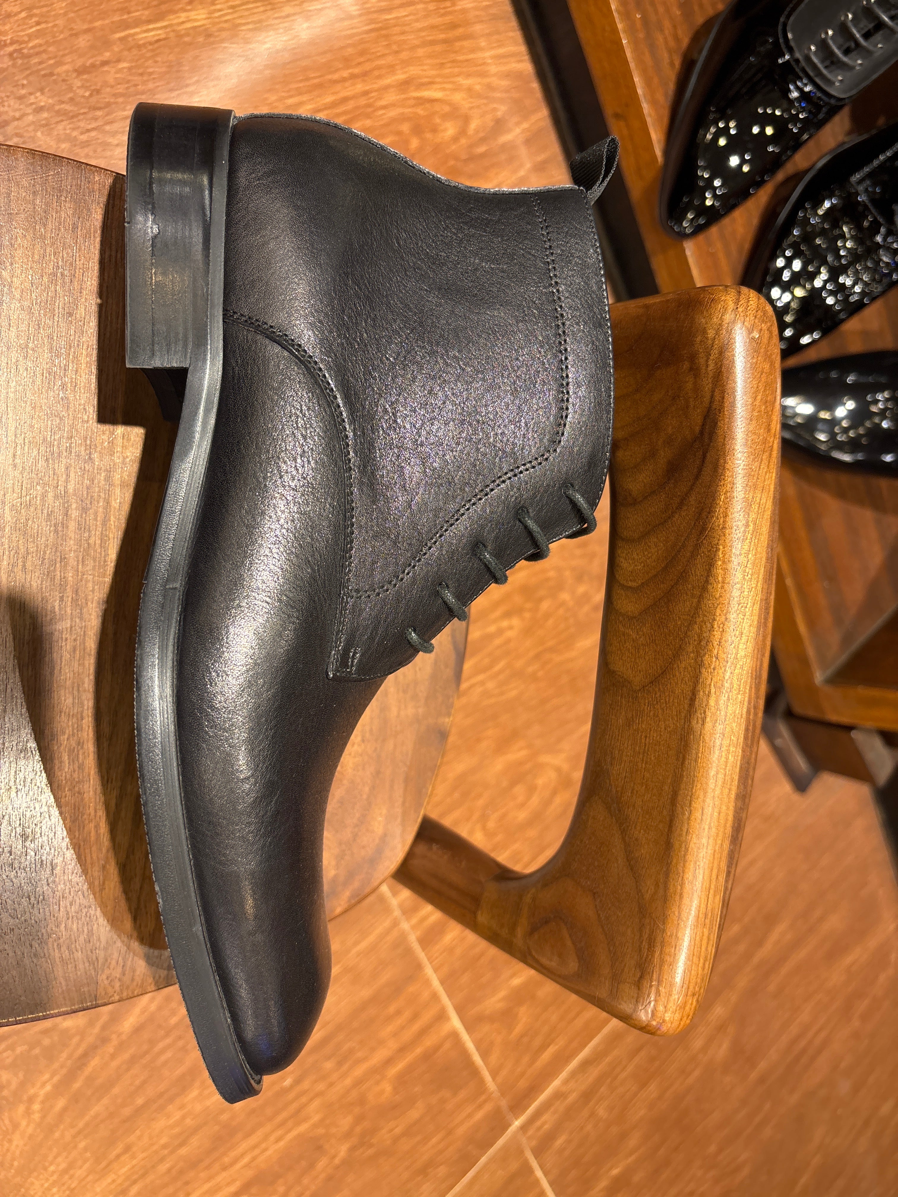 Torino Premium Leather Lace Boots - The Heels India
