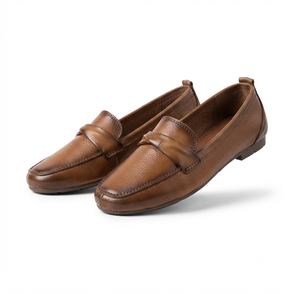 Swirl Classic Leather Loafers