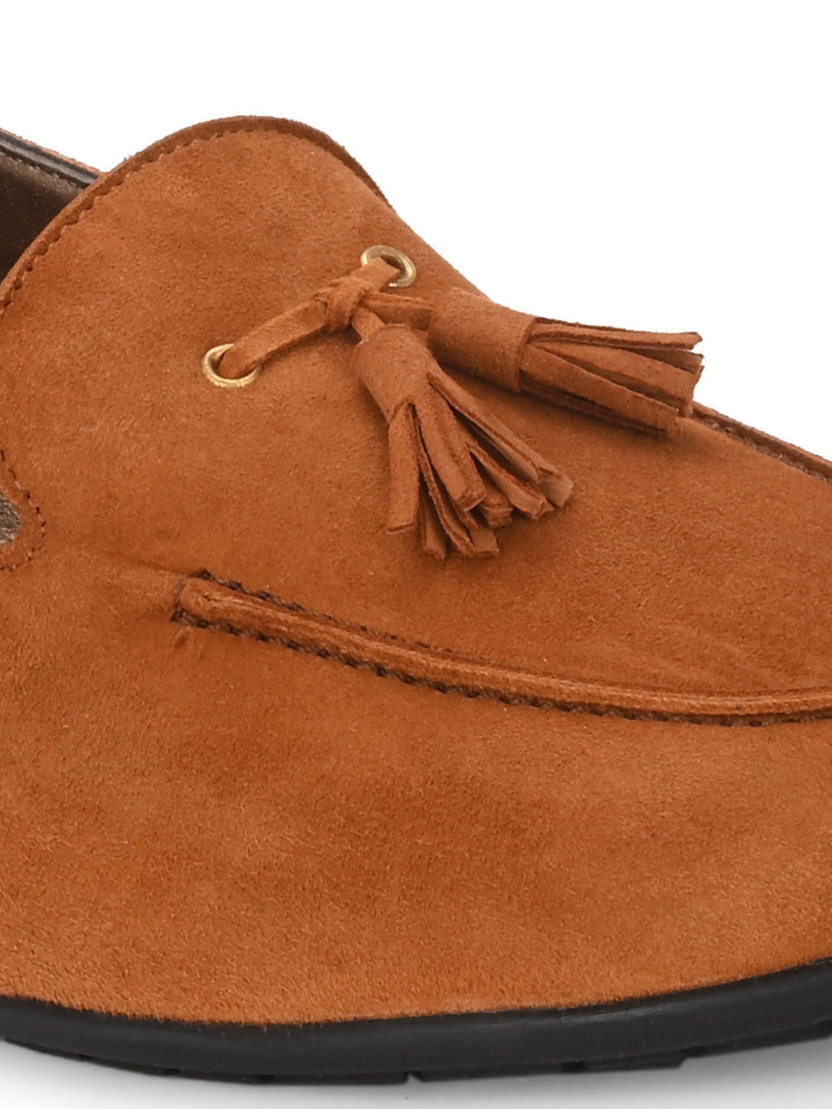 Jerry Suede Leather Tassel Loafers