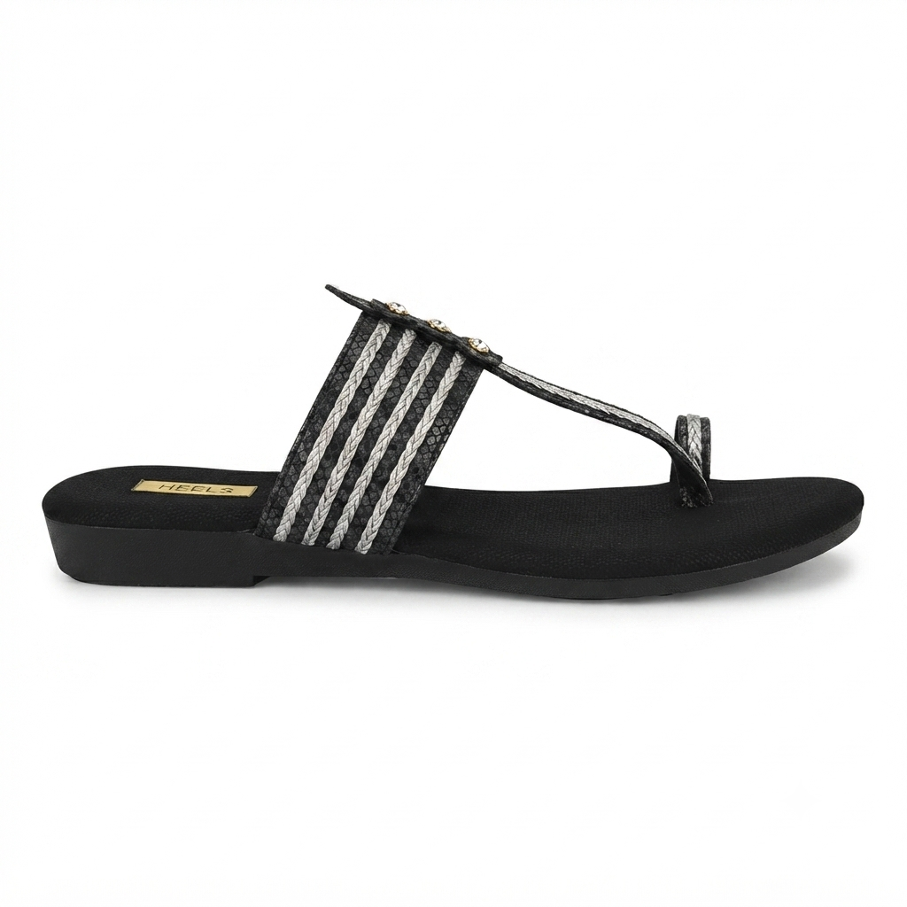 Alia Cushioned Kohlapuri Slippers