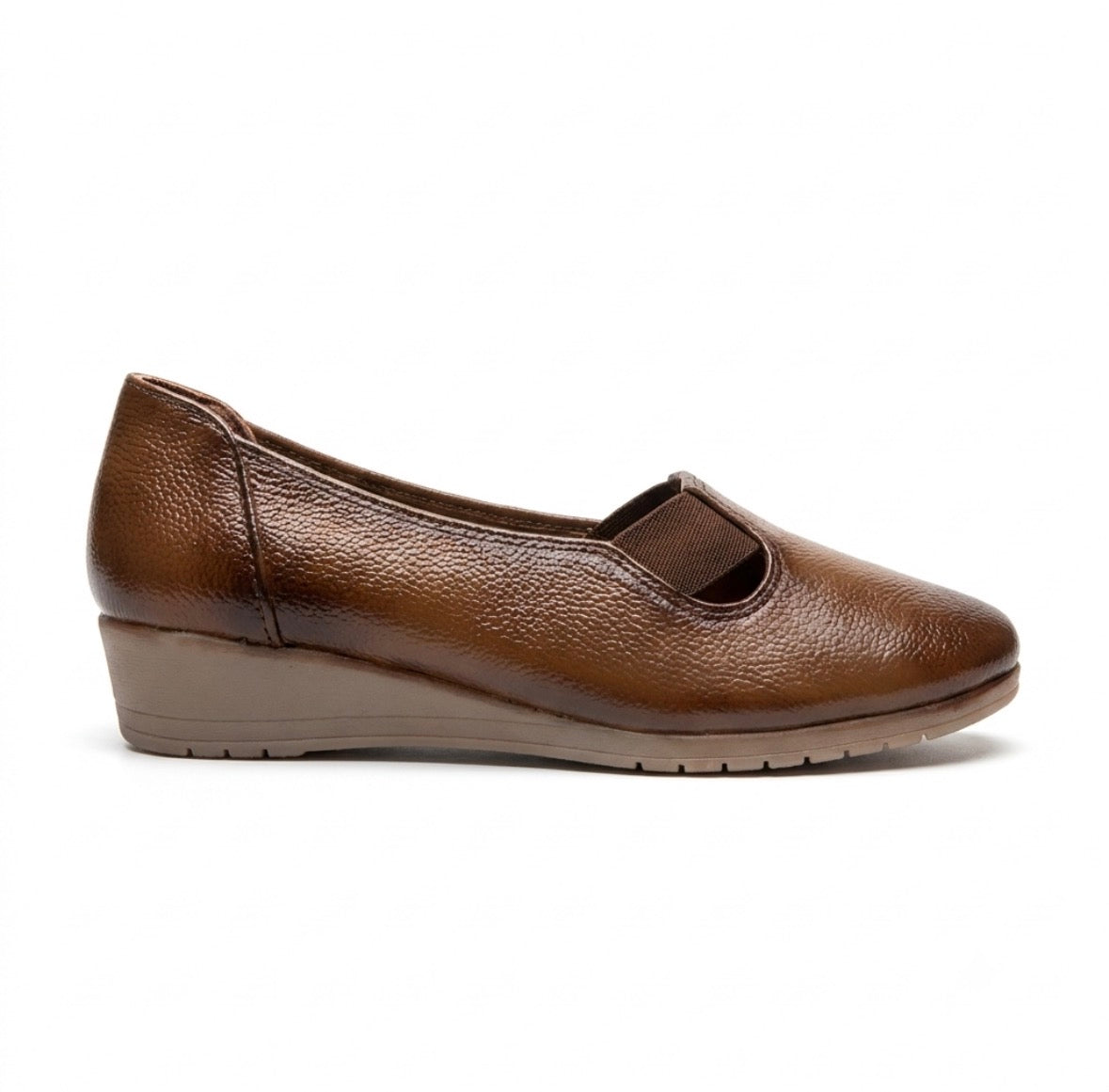 Kylie 2.0 Leather Elastic Wedge Ballerinas