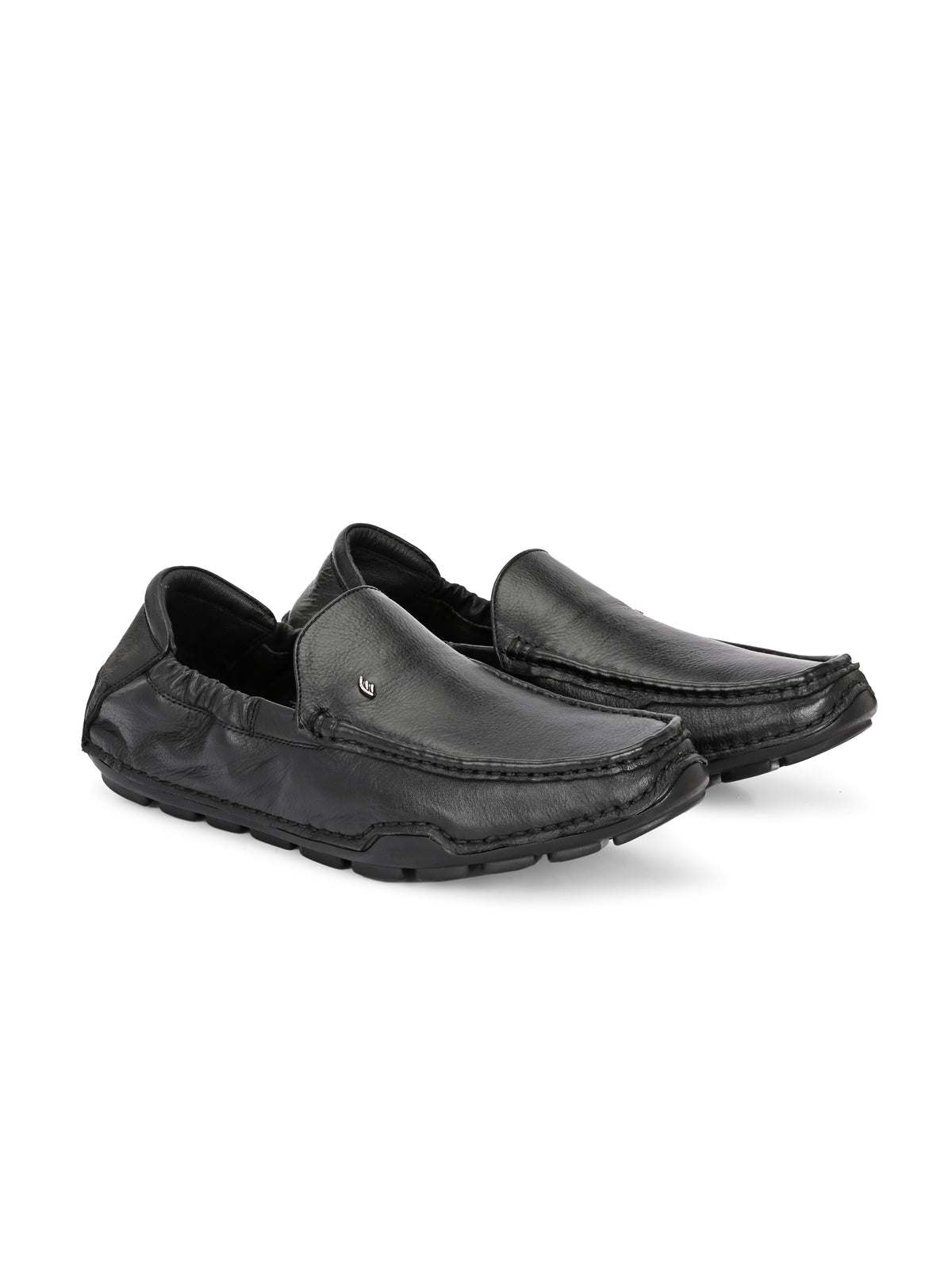 Clyde Leather Back Elastic Cushioned Loafers