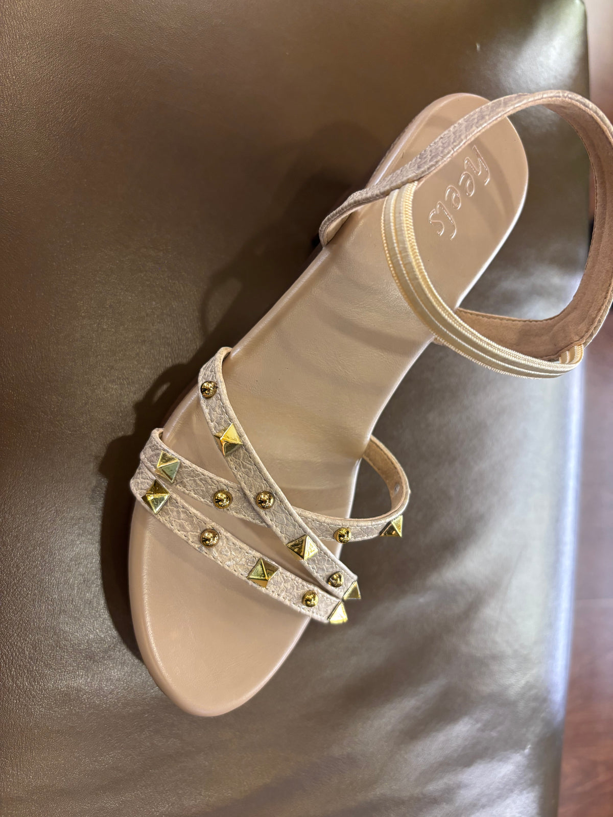 Aurelia Snake Texture Platform Block Heel Sandal