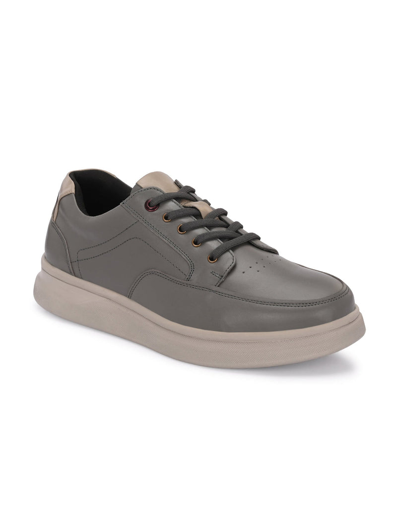 Zero Gravity 2.0 Mateo Grey Leather Lace-up Sneakers