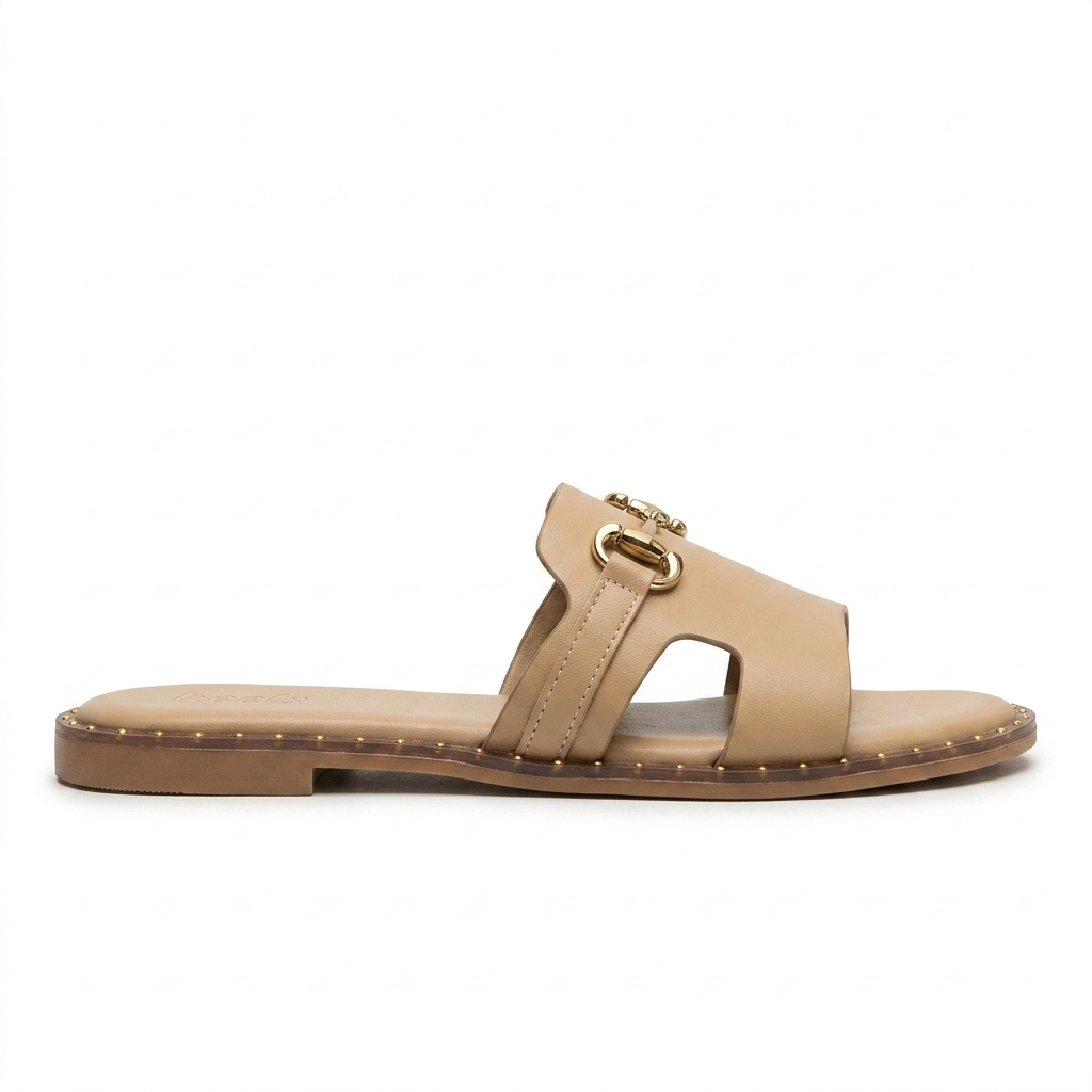 Fenny Cushioned Buckled Summer Sliders
