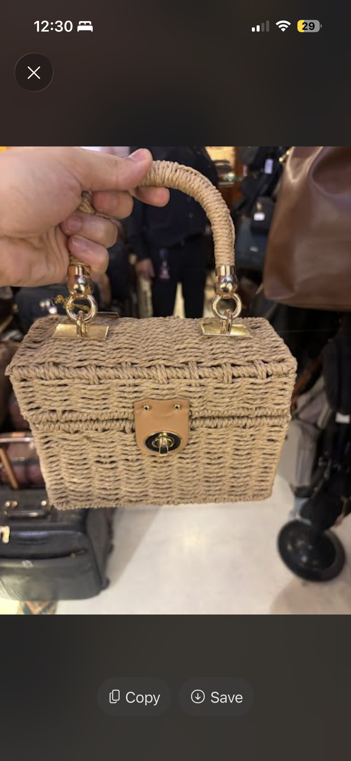 Alba Top Handle Boho Straw Bags