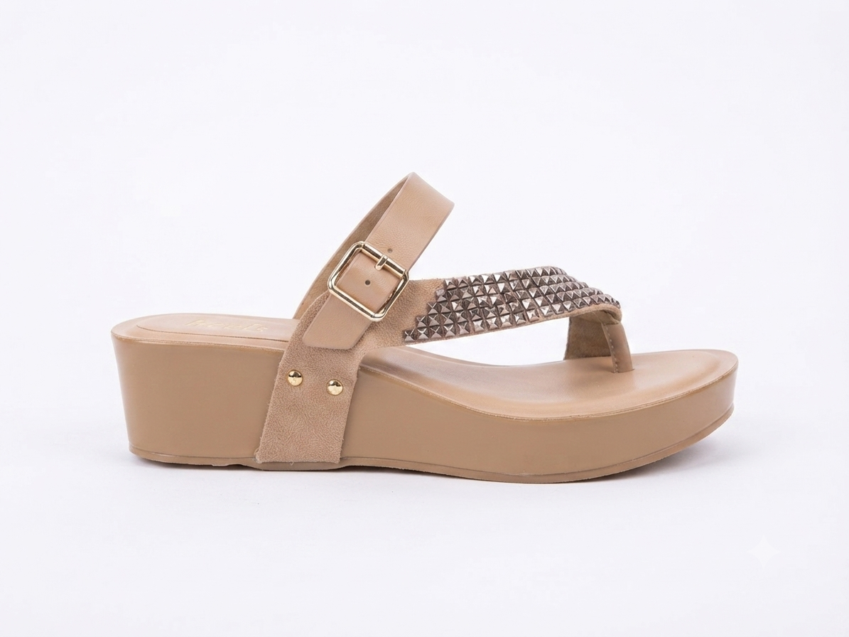 Mireta Embellished Comfort Thumb Wedges