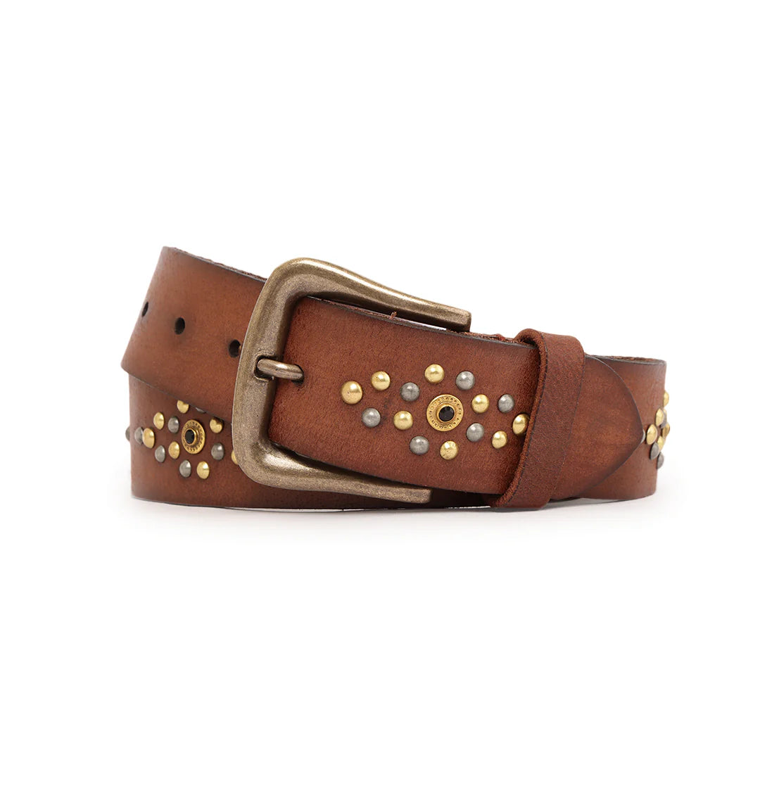 Cognac Womens Genuine Leather Belt