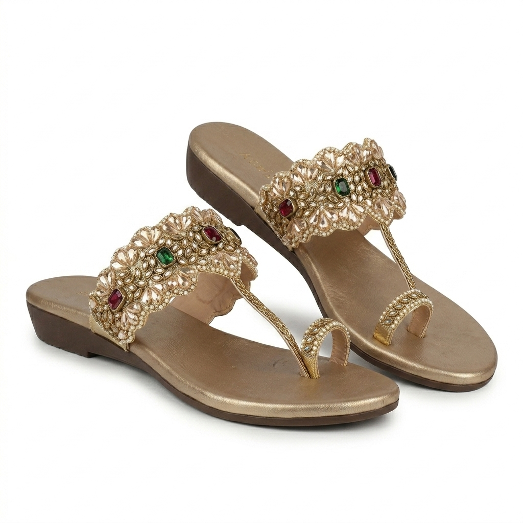 Fiza Embellished Ethnic Fancy Flat Slippers