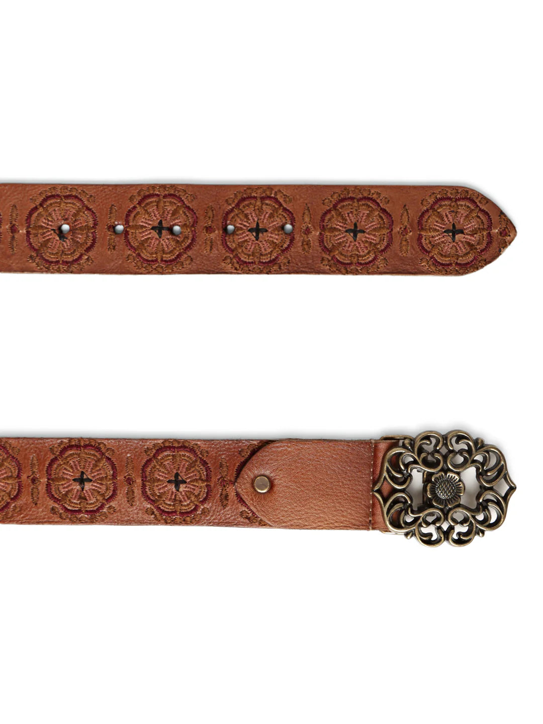 Brown Color Hand Embroidery Belt