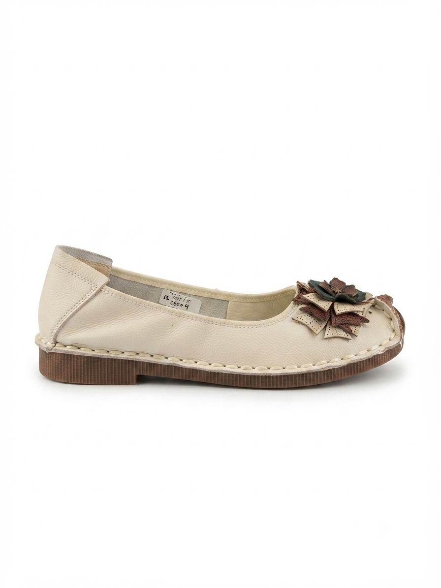 Flora 5.0 Premium Leather Cushioned Ballerinas