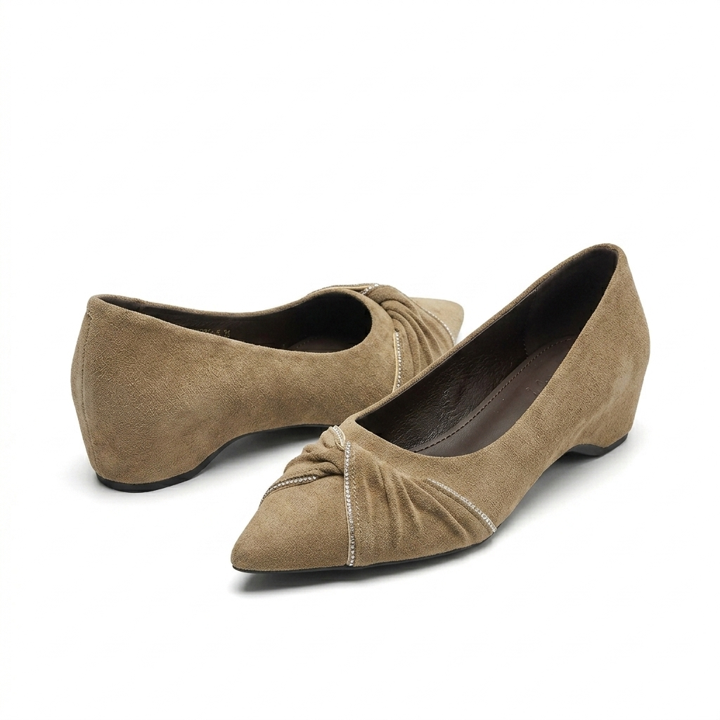 Sloane Wedge Suede Swirl Ballerinas