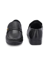 Richard Black Leather Formal Cushion Loafers