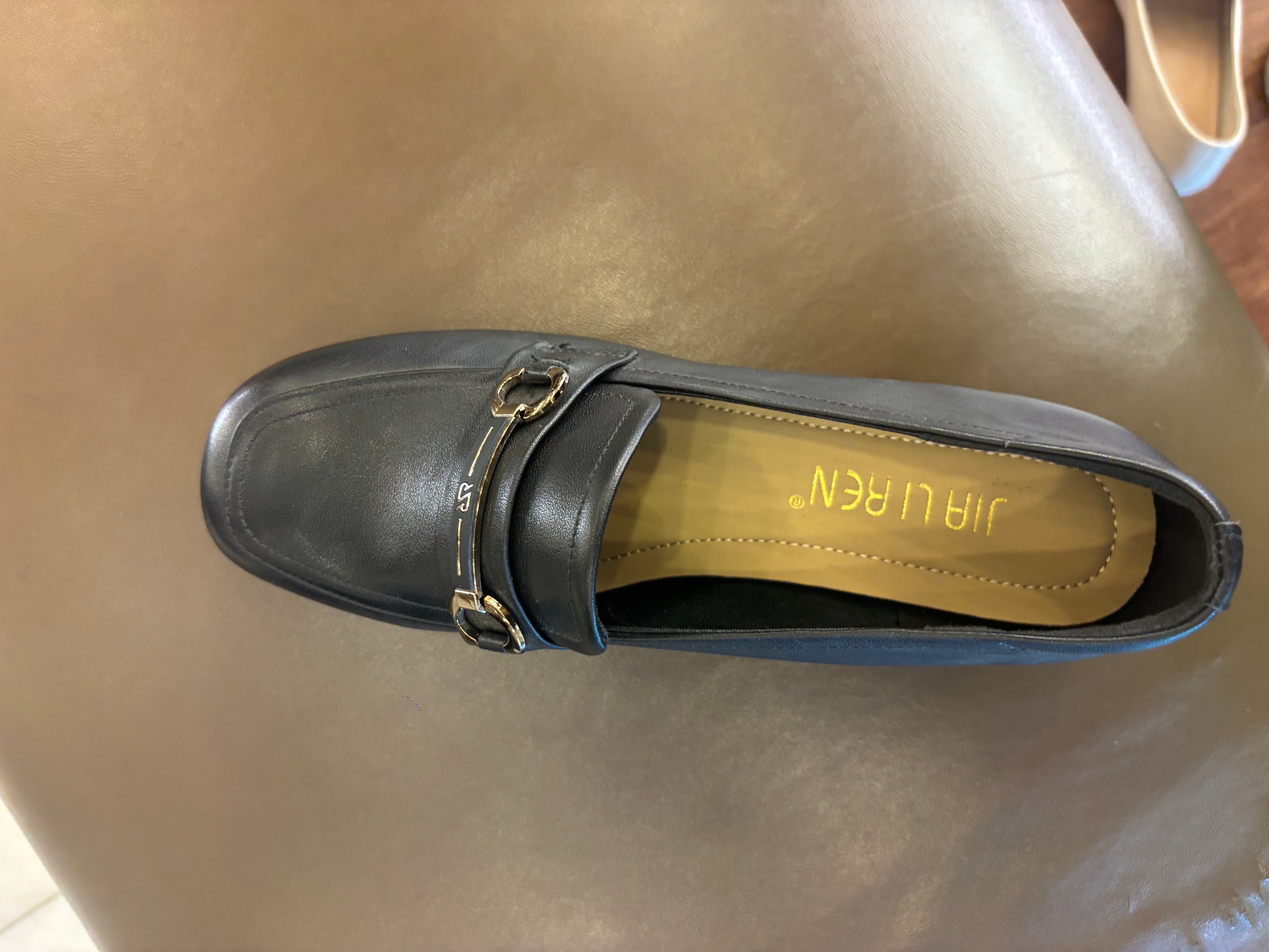 Melissa Premium Leather Block Heel Loafers