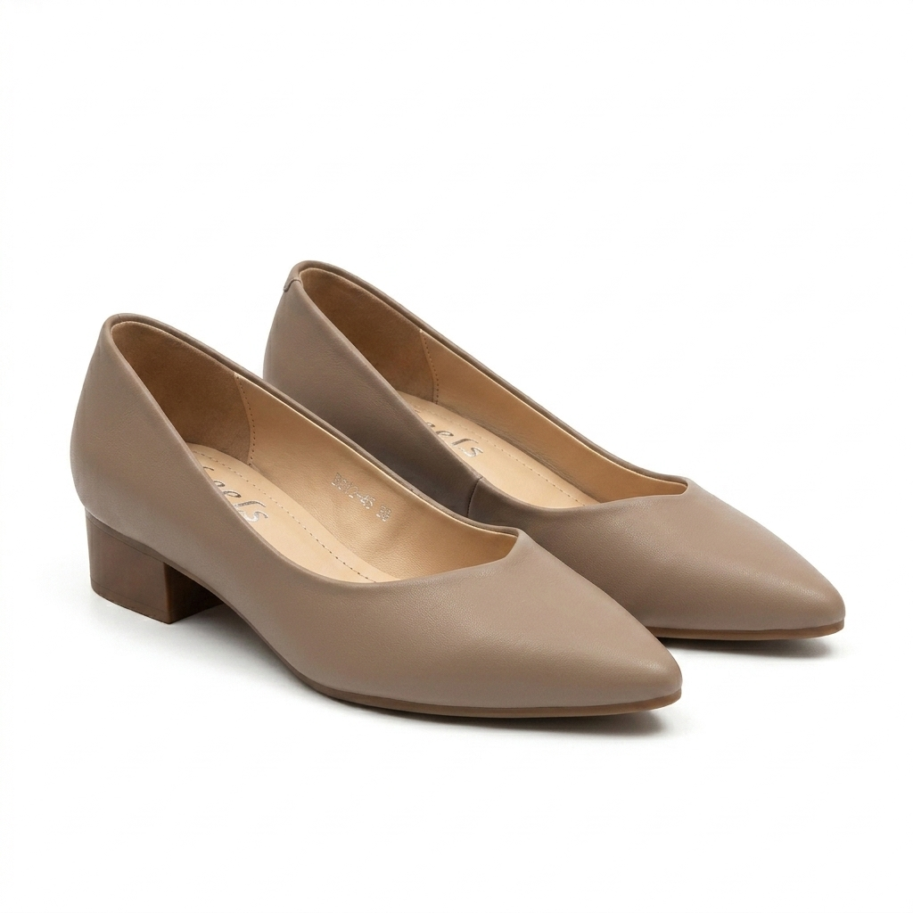 Larisa Mid Heel Pointed Ballerinas