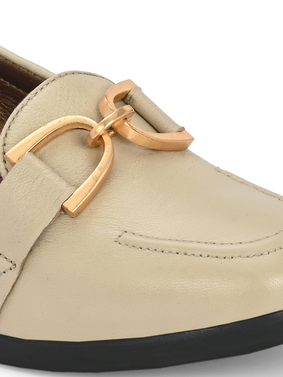 Kelly Leather Buckle Block Heels