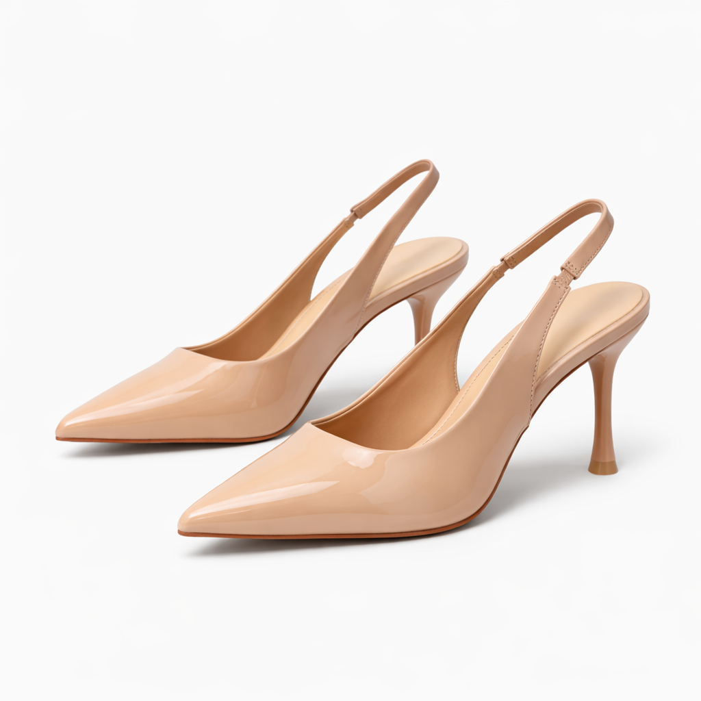 Mia Premium Patent Slingback Pencil Heels