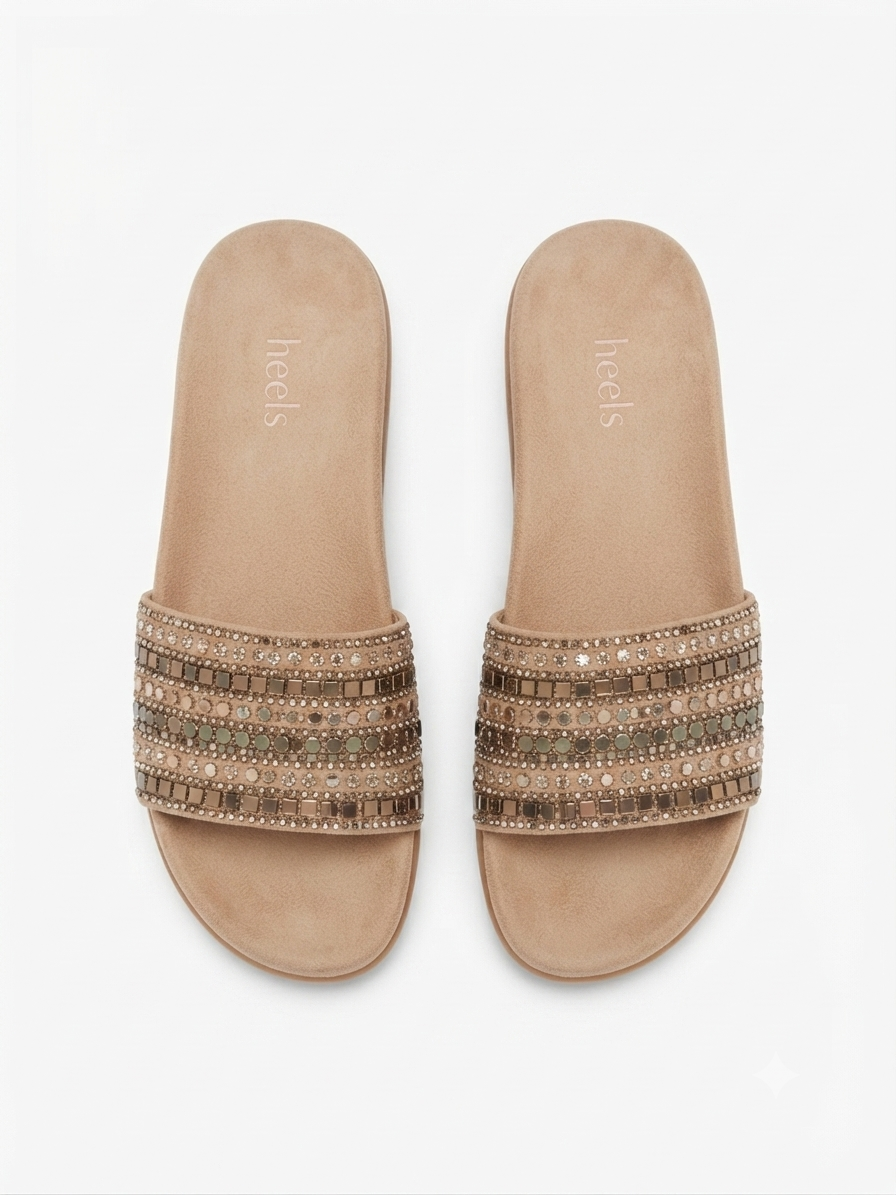 Norelle Cushioned Embellished Comfort Ethnic Sliders