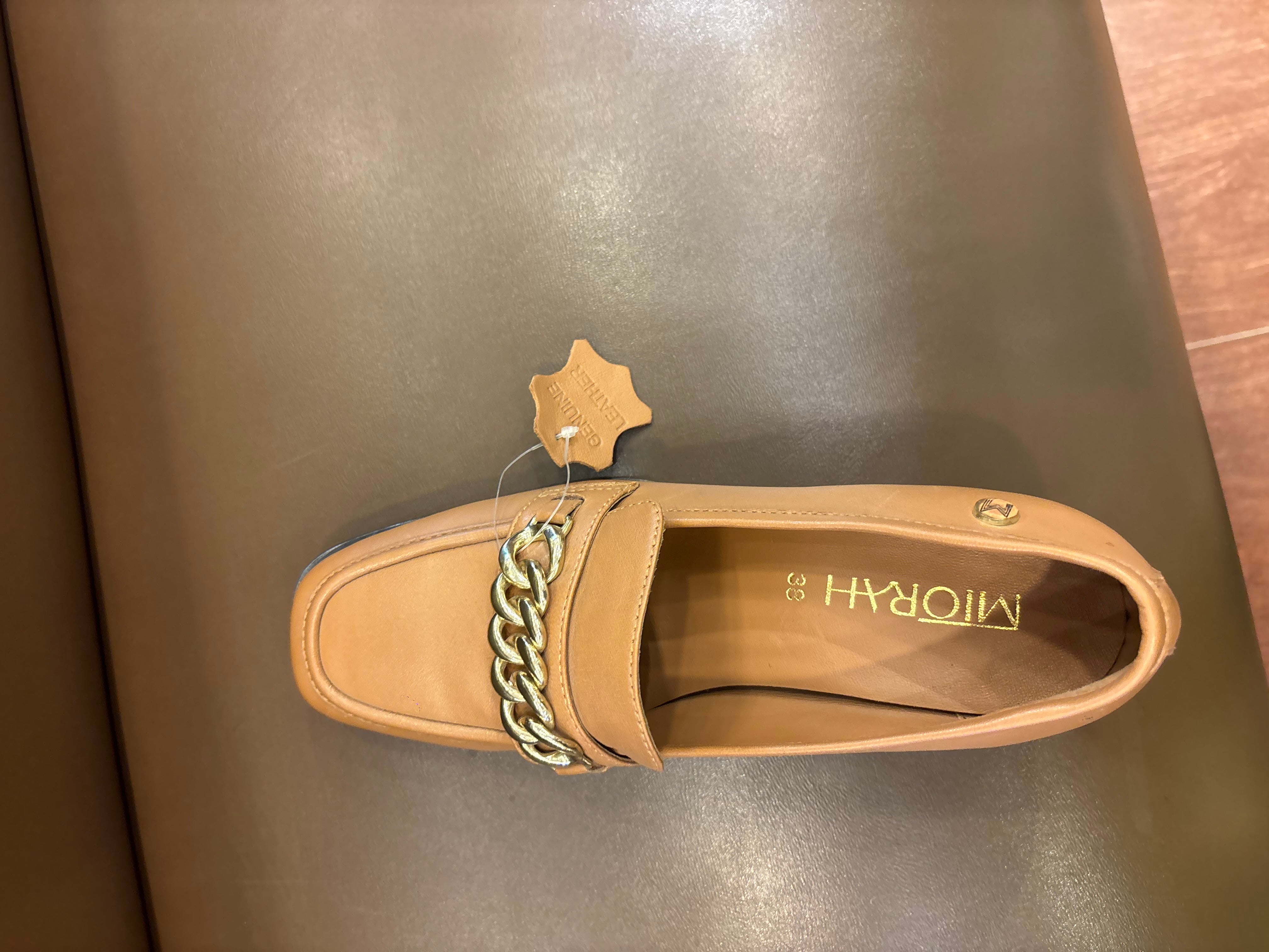CHIC Premium Leather Block Heel Loafers