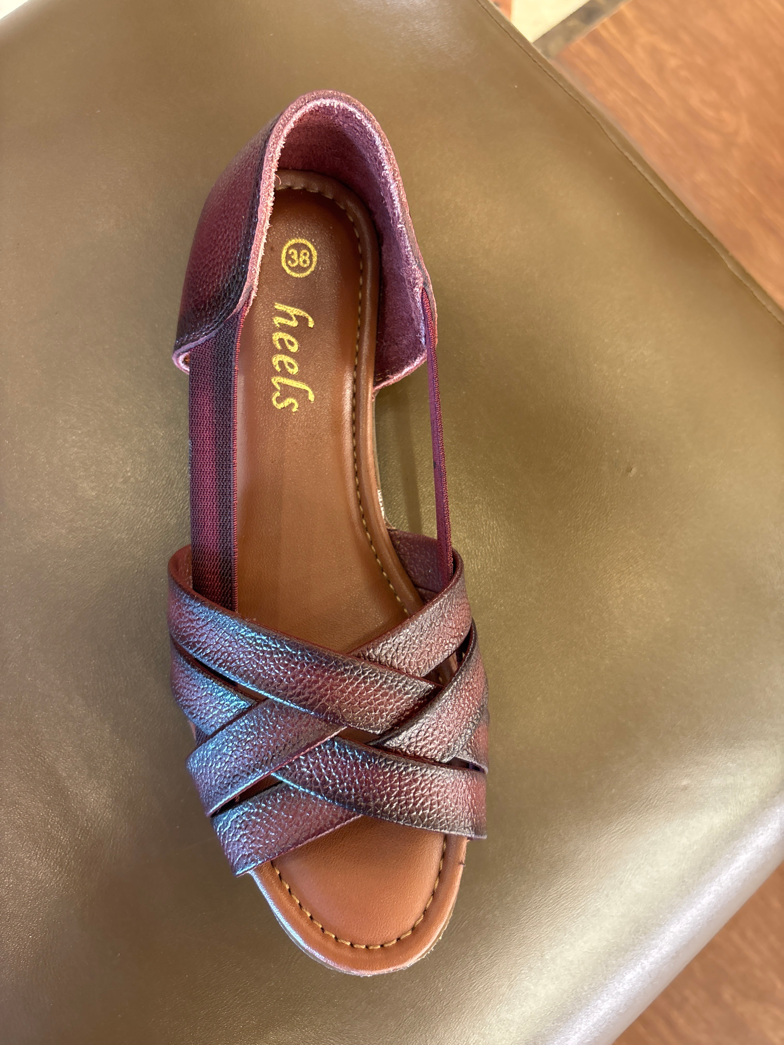 Georgia Leather Crisscross Sandals