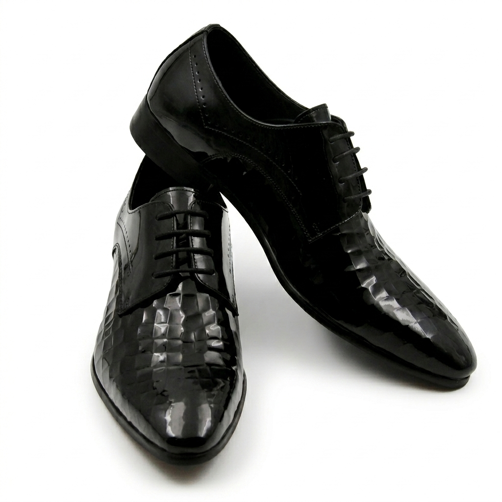 Zaria Premium Formal Patent Leather Derby Shoes
