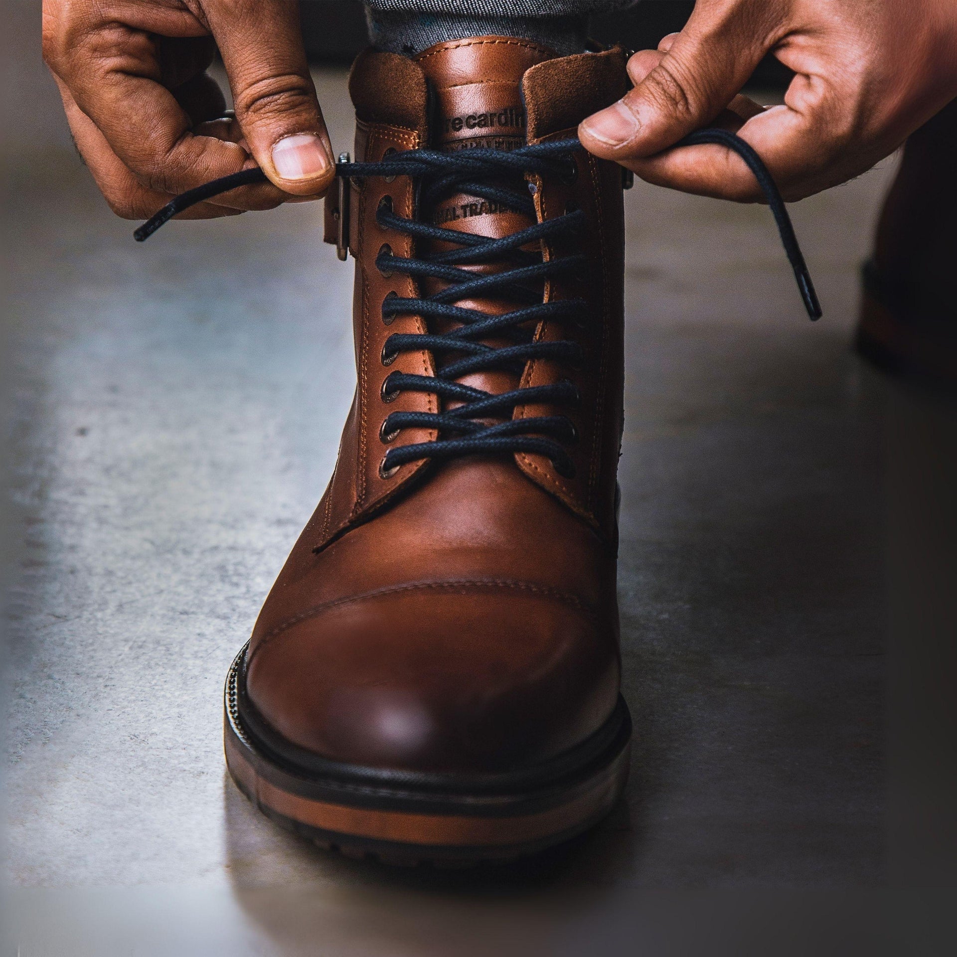 Hudson Leather Lace Up Boots