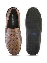 Romano Tan Leather Ethnic Slip ons