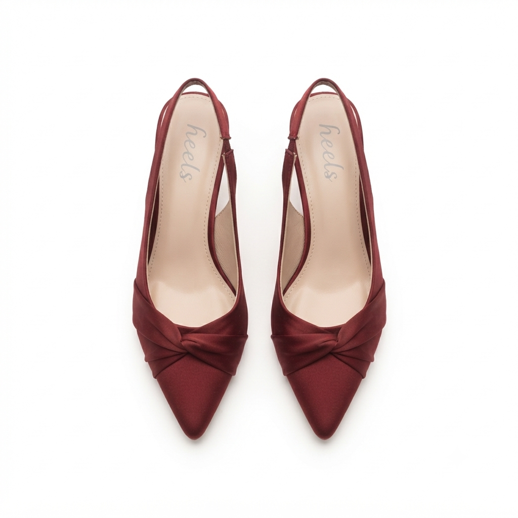 Raya Swirl Sling Back Kitten Heels