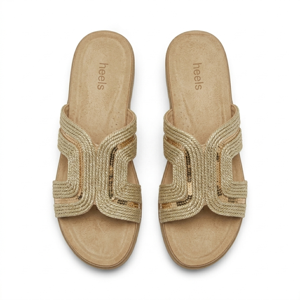 Jollie Crochet Comfort Summer Slippers - The Heels India