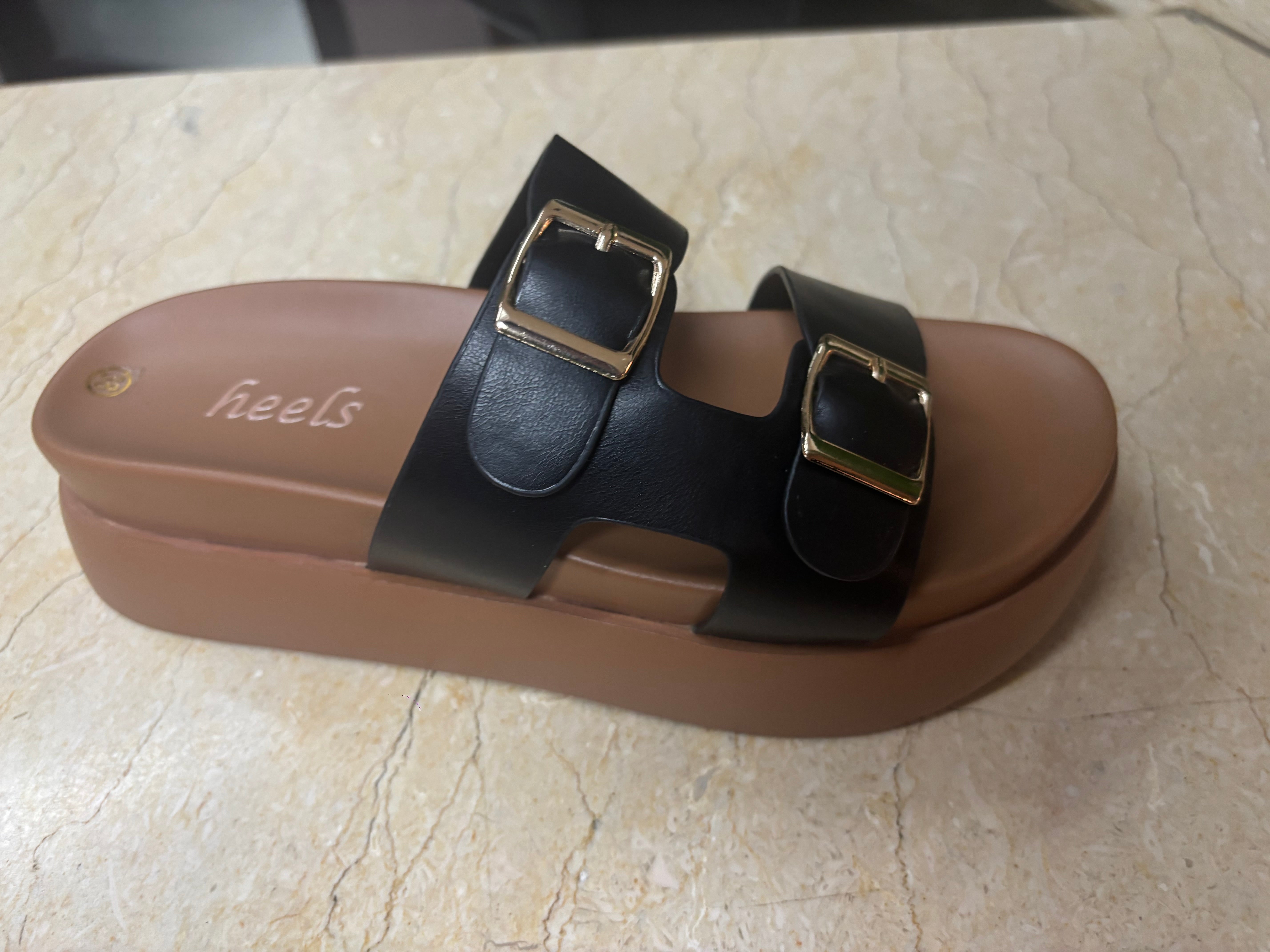 Ellie Double Strap Chunky Slippers
