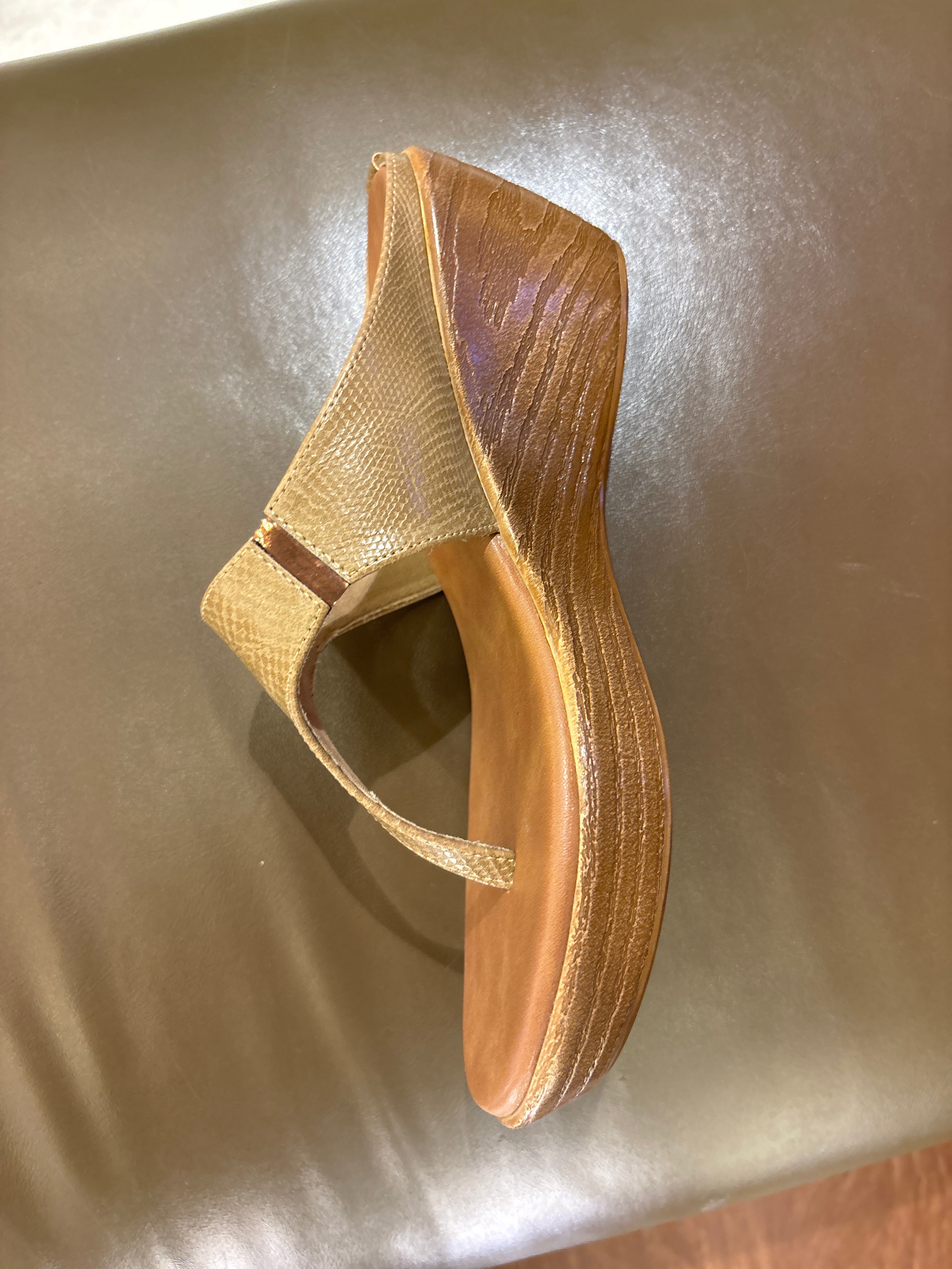 Margaret Comfort Slip On Wedge Platform Heel Slippers