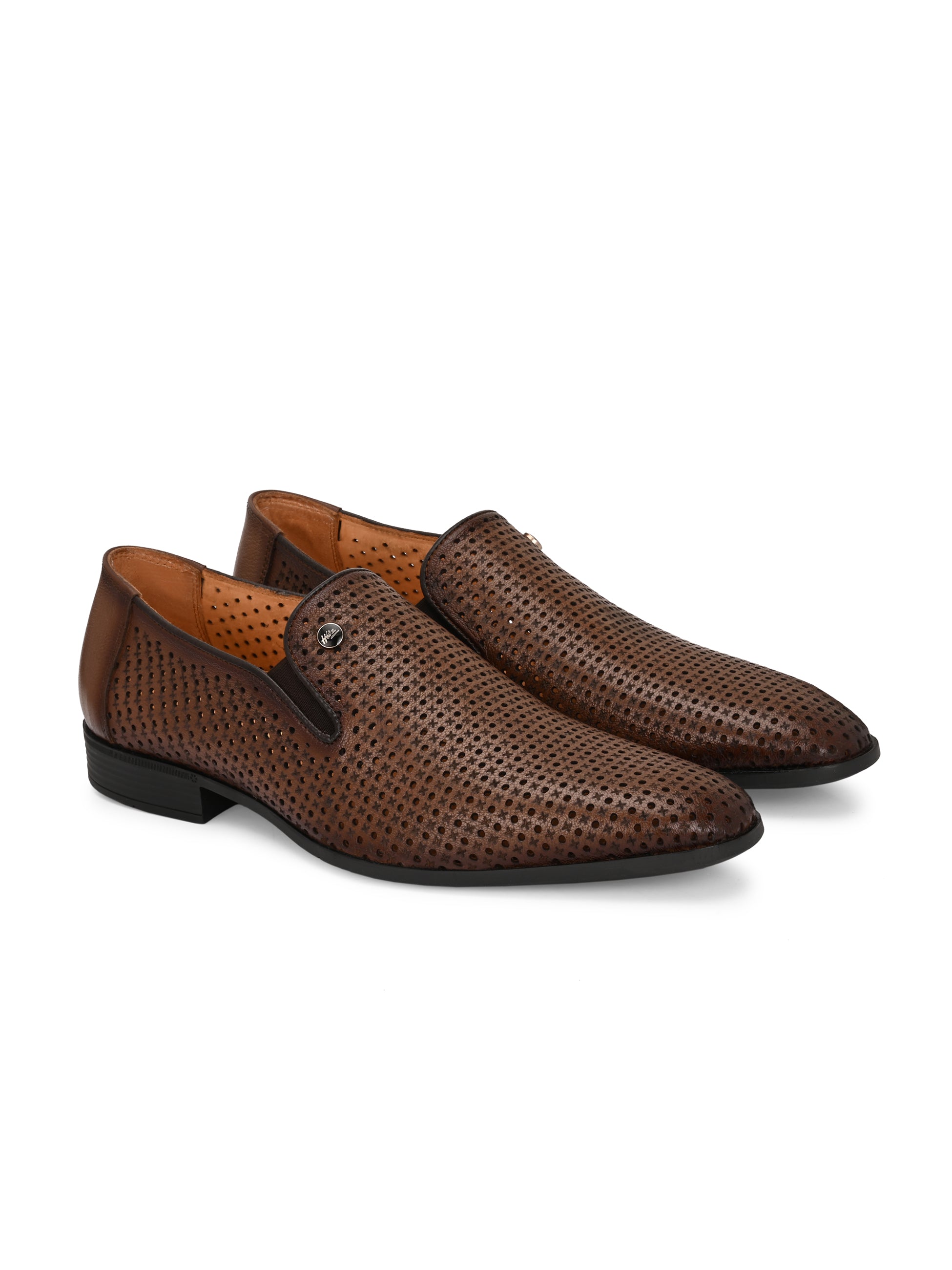 Kyros Perforated Leather Mocassins HT