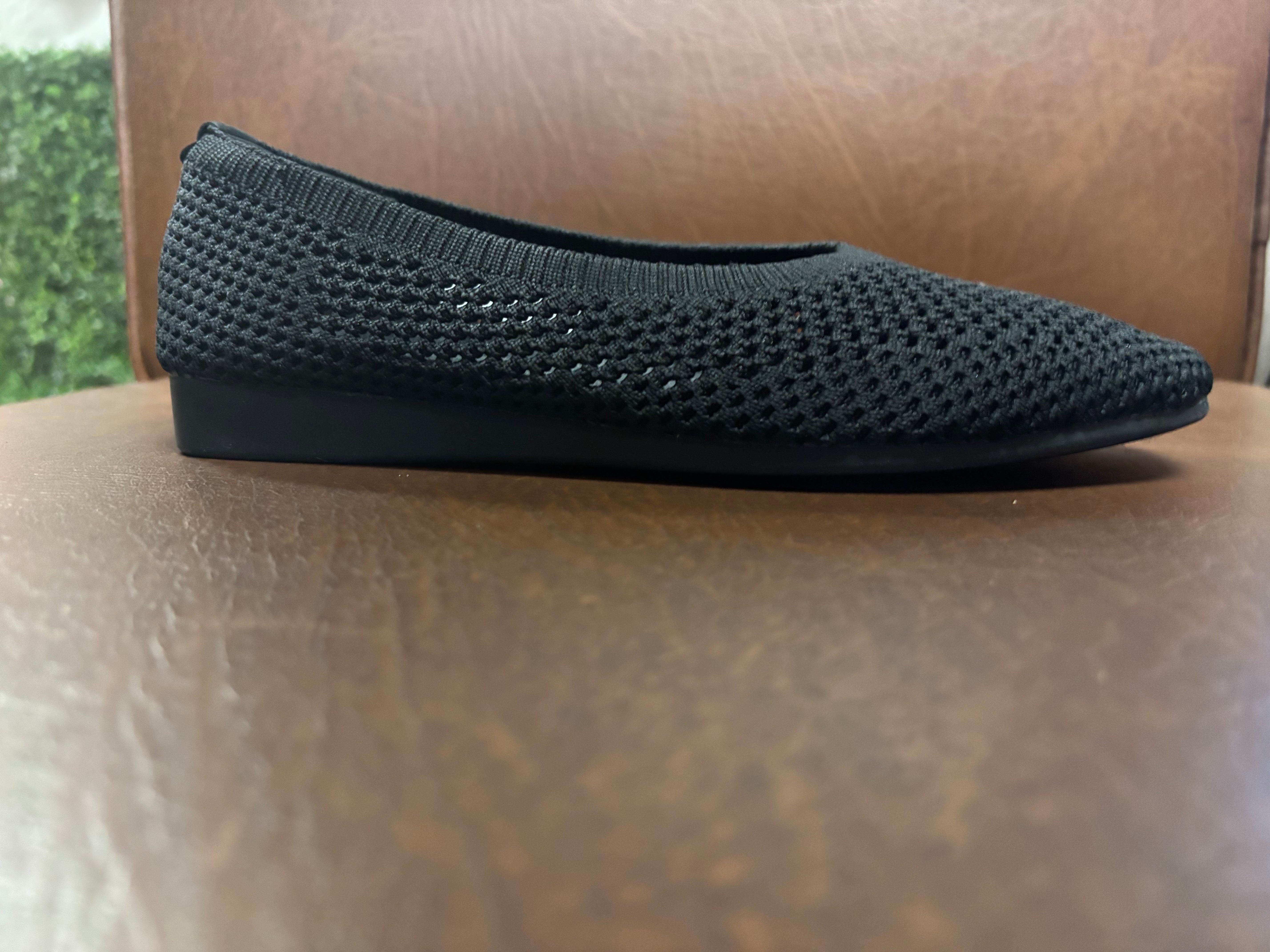 Grace Crochet Flat Flexi Comfort Ballerinas