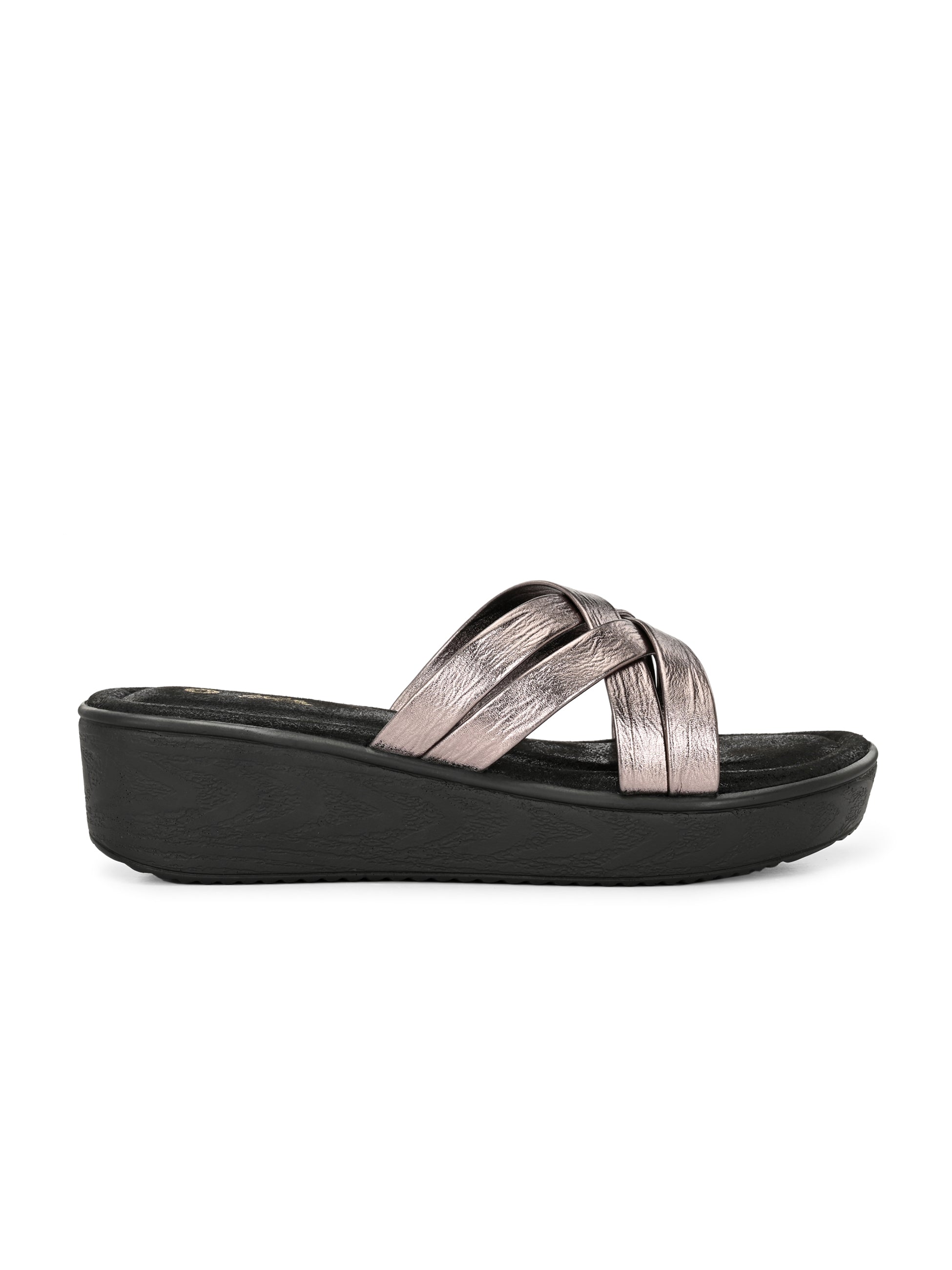 Kaiva Wedge Cross Slippers