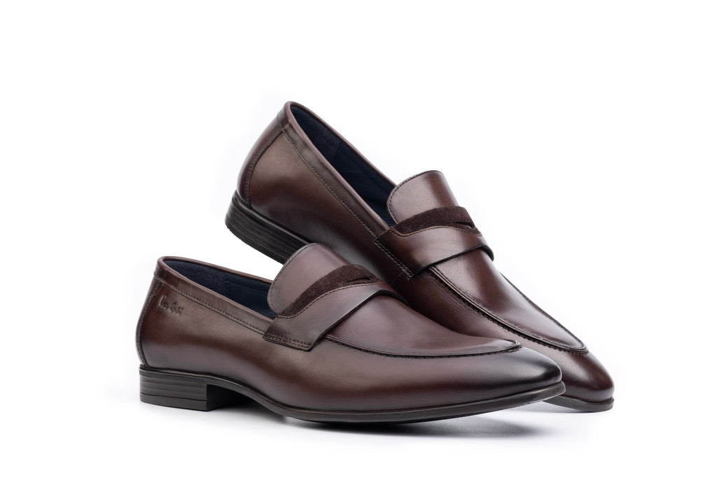 Onyx Leather Formal Moccasins
