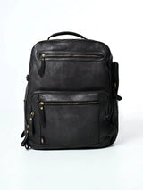 Aristo : Real Leather Black Backpack