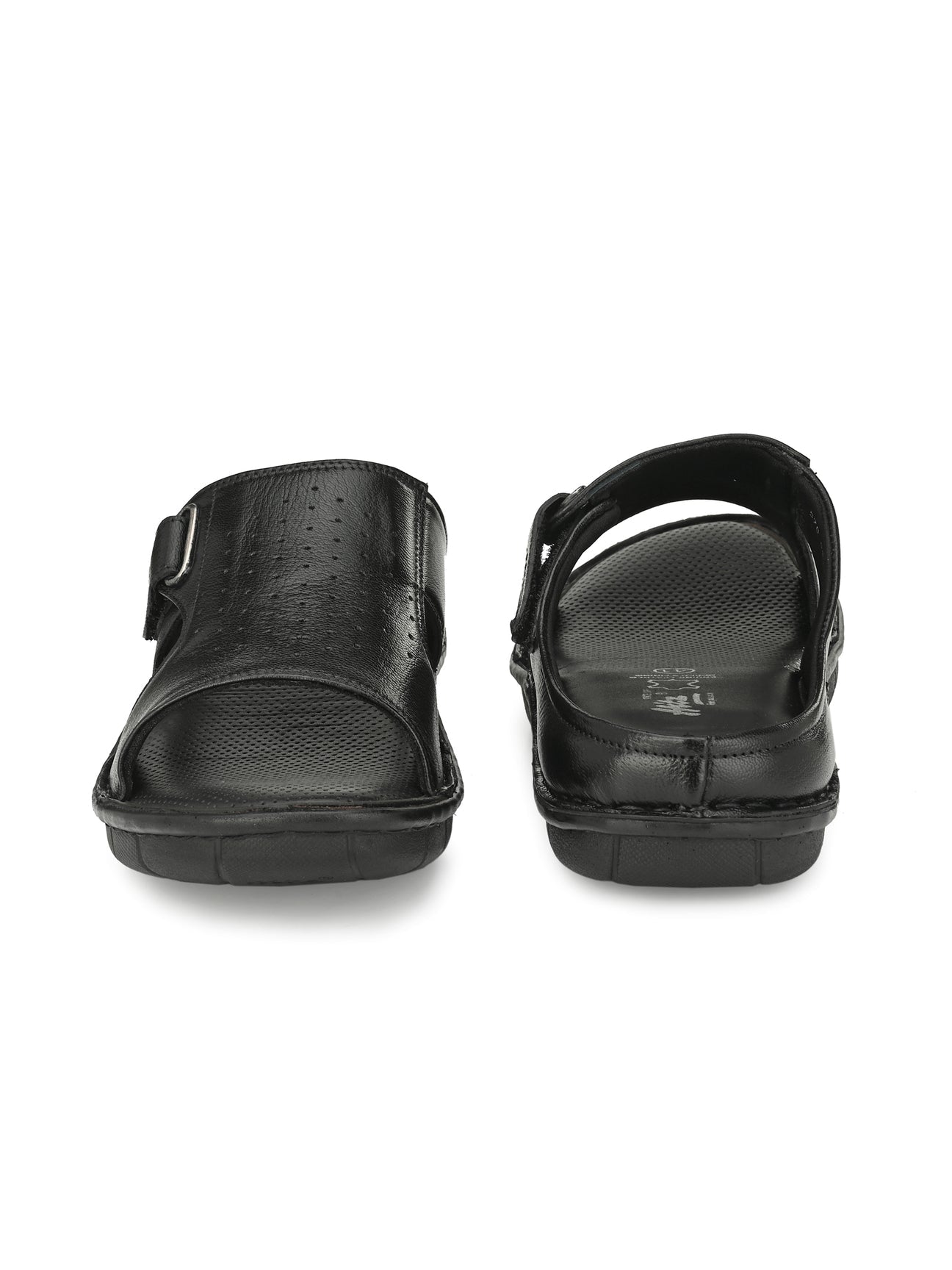 Declan Leather Velcro Cushion Slippers - The Heels India