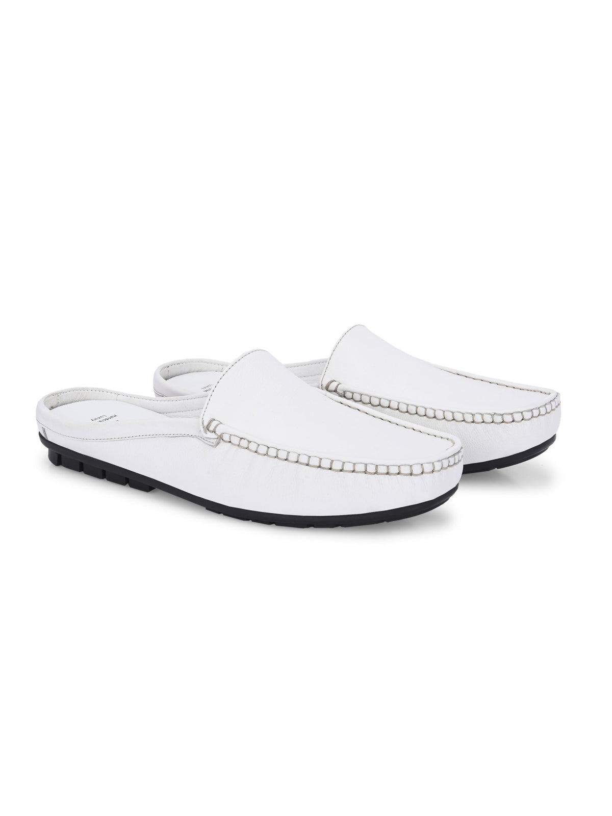 Flint Leather Casual Slip-On Mules