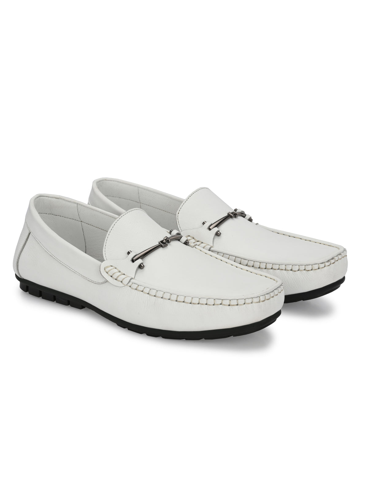 James Cushioned Leather Loafers