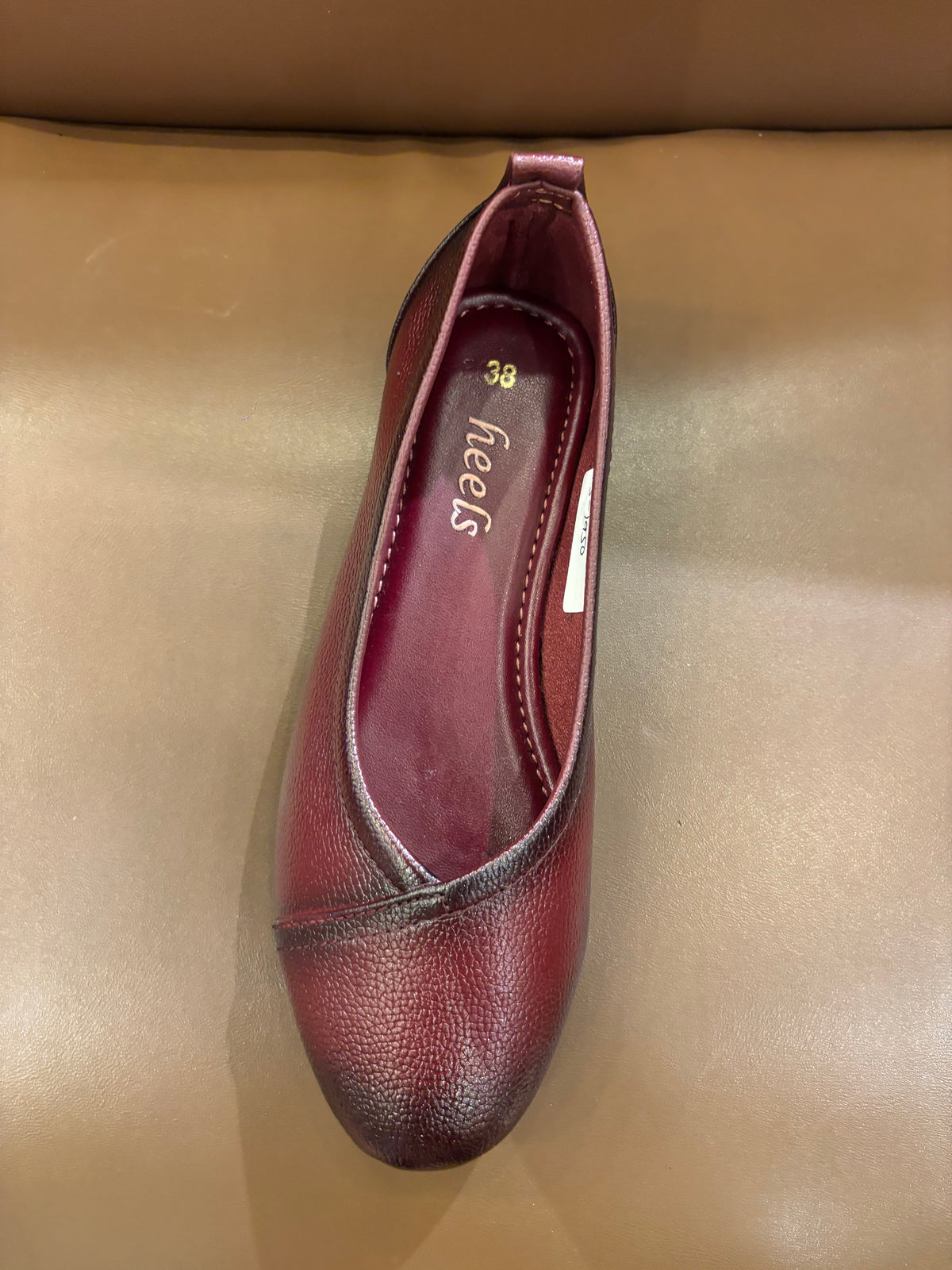 Kyra Leather Stitch Classic Flat Ballerinas