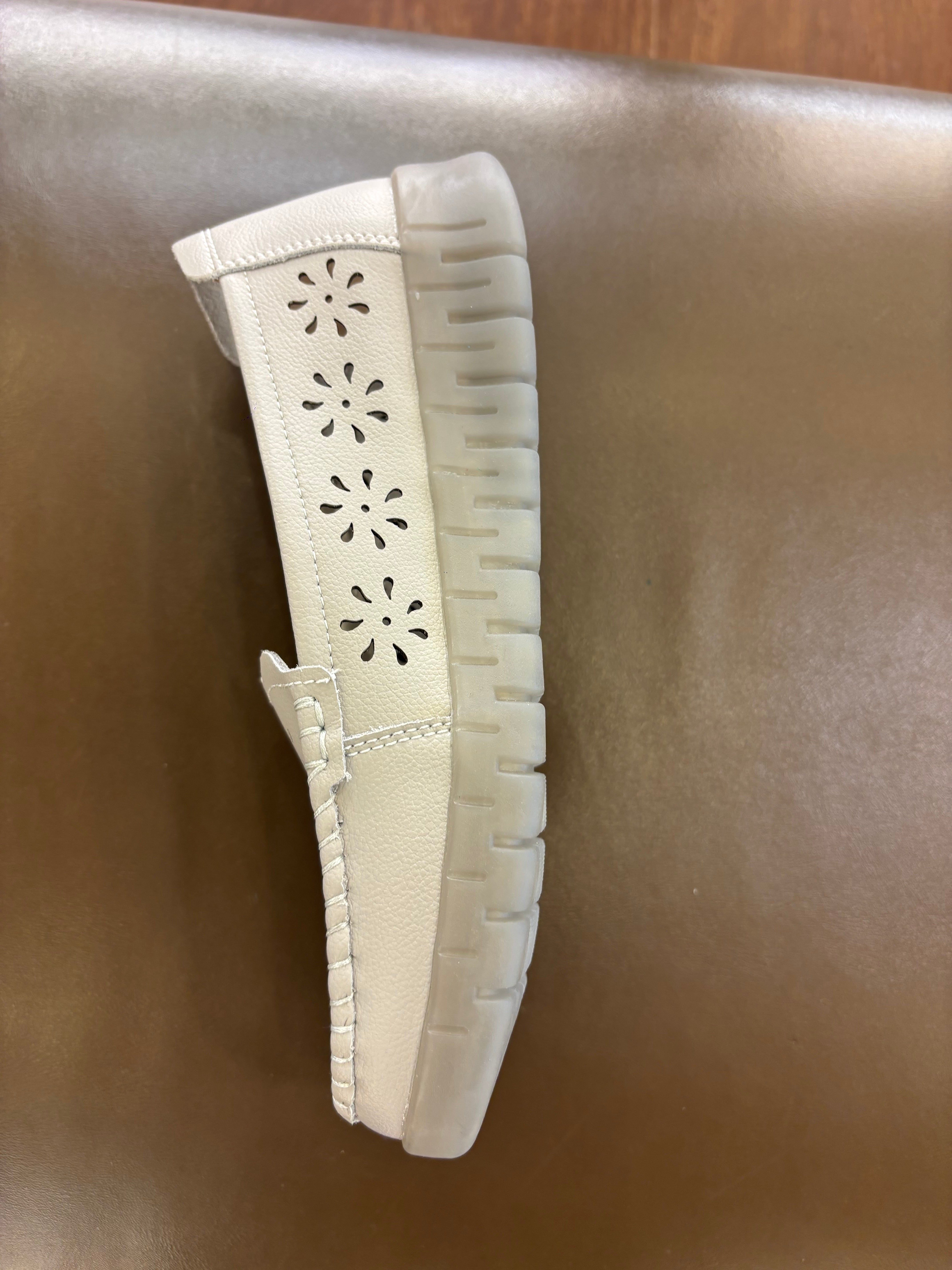 Emily Perforated Comfort Cushioned Flexi Loafers