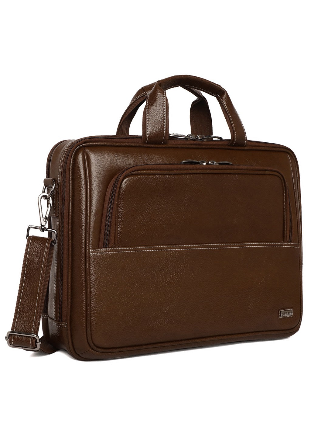 Damian Leather Laptop Bag - The Heels India