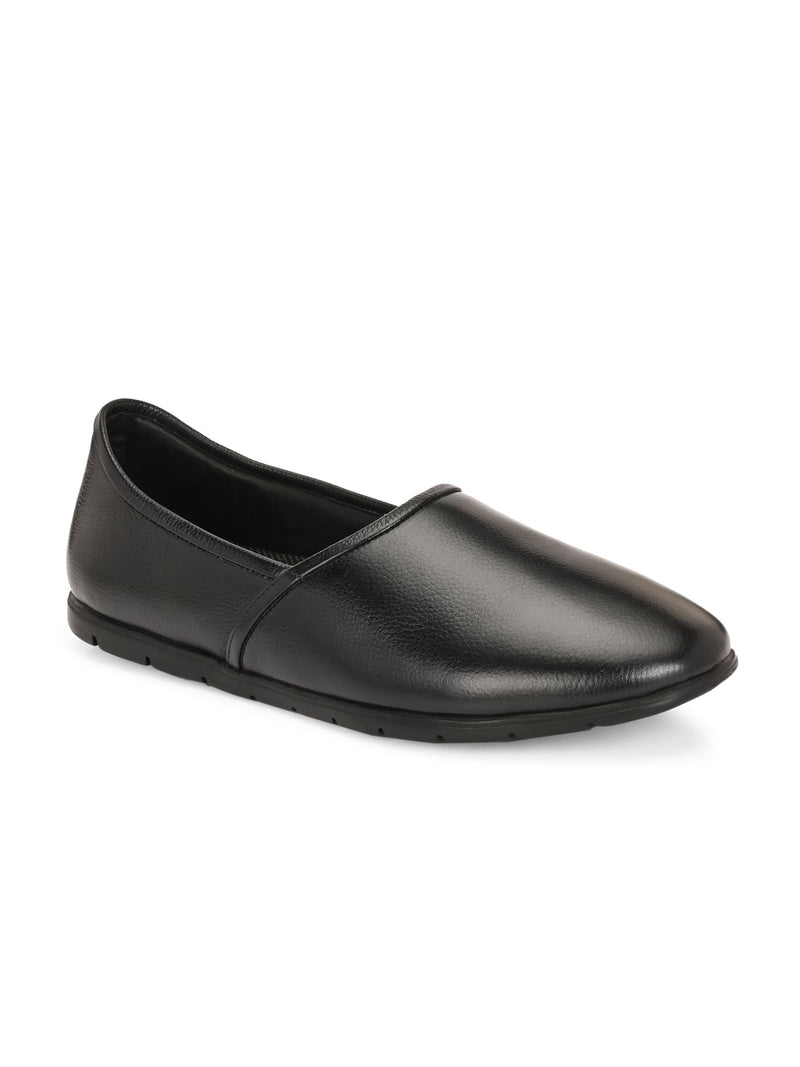 Alpine Ethnic Leather Mens Slip Ons