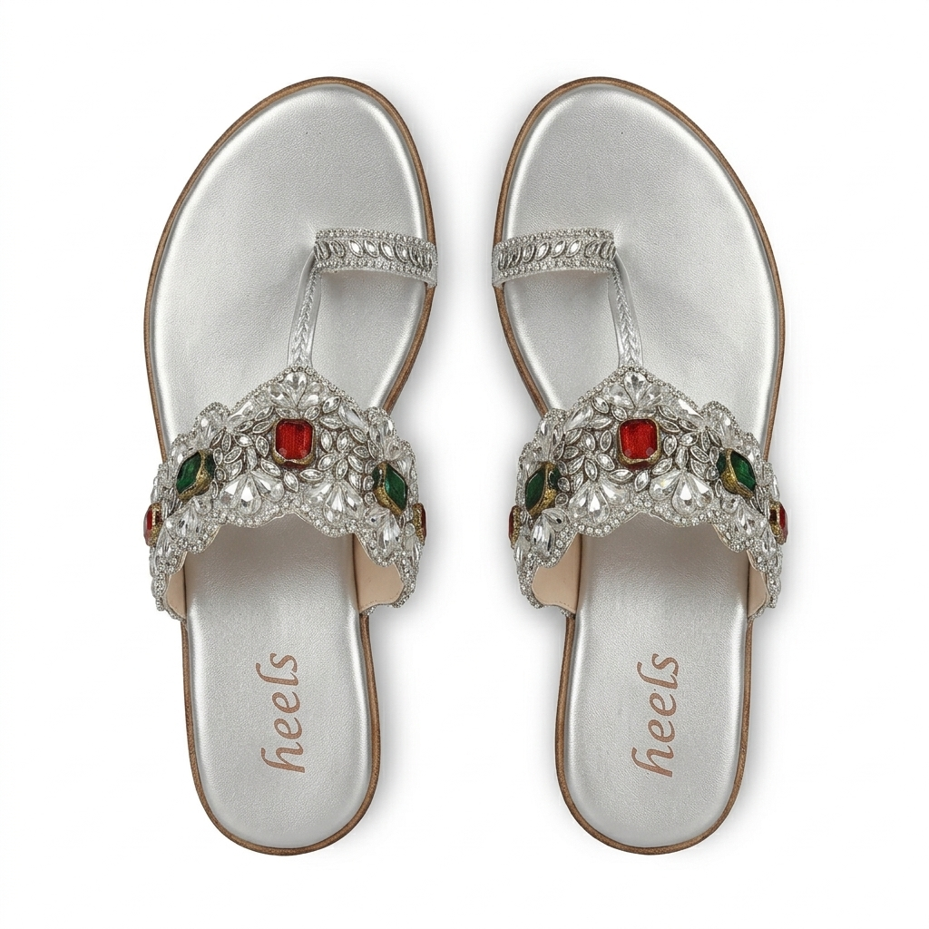 Noor Embellished Ethnic Fancy Wedge Heels