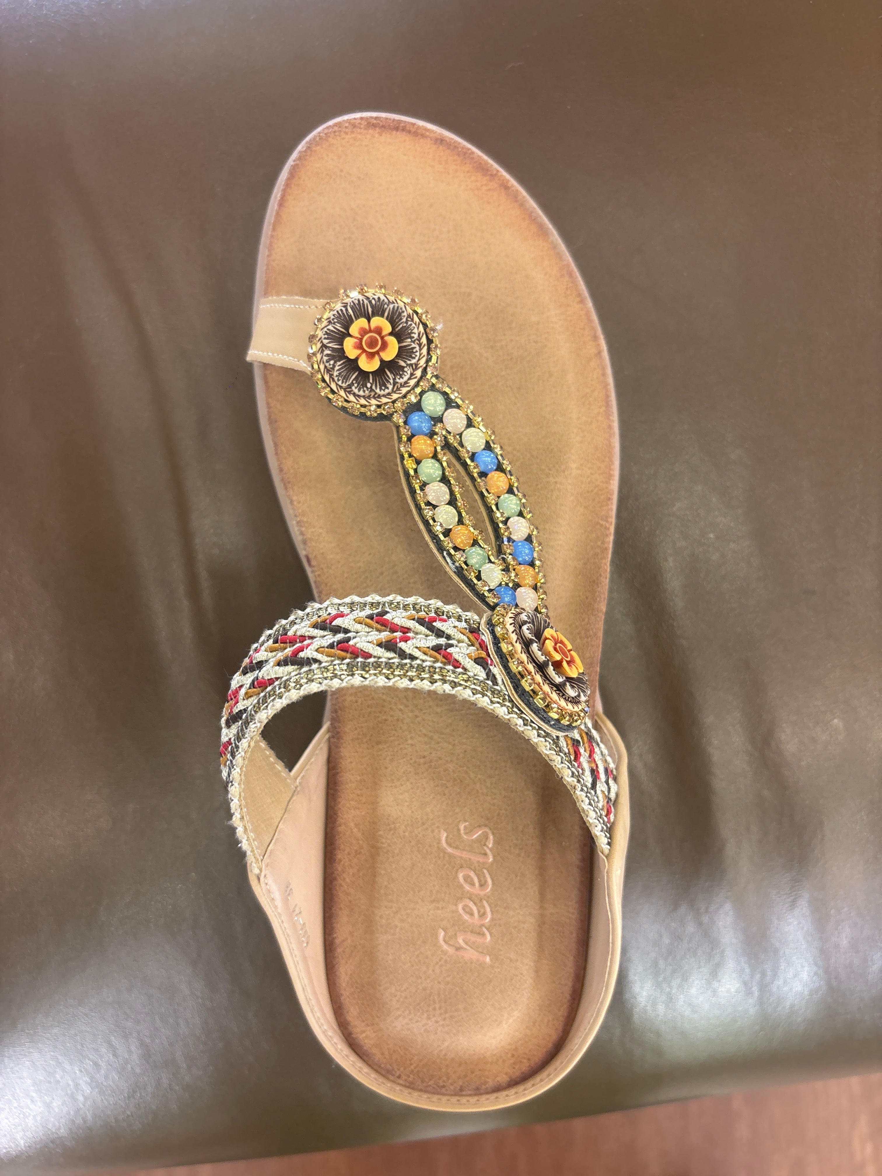 Eos Embroidered Cushioned Slippers - The Heels India
