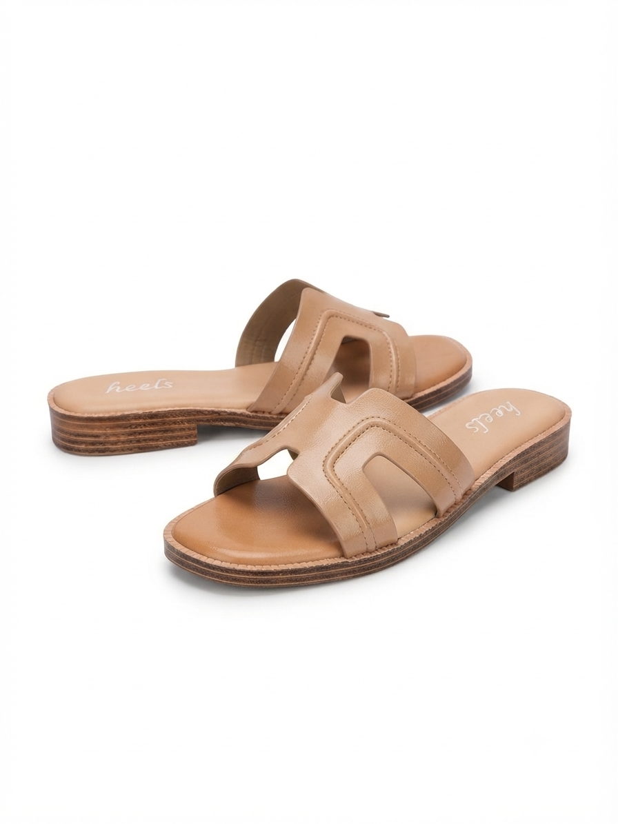 Nysa Cushioned Mid Heel Sliders