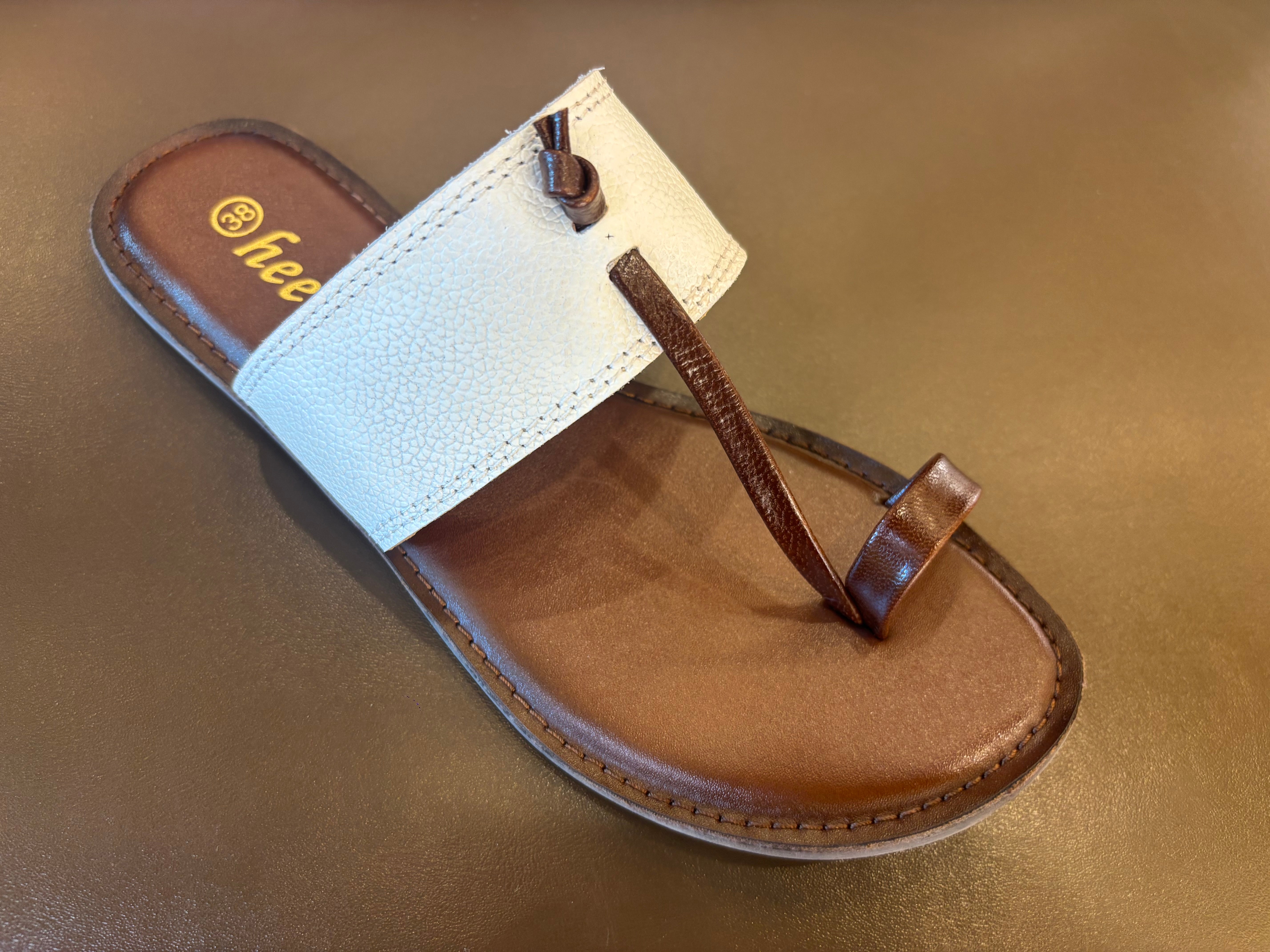 Blake Leather Thumb Kohlapuri Slippers - The Heels India